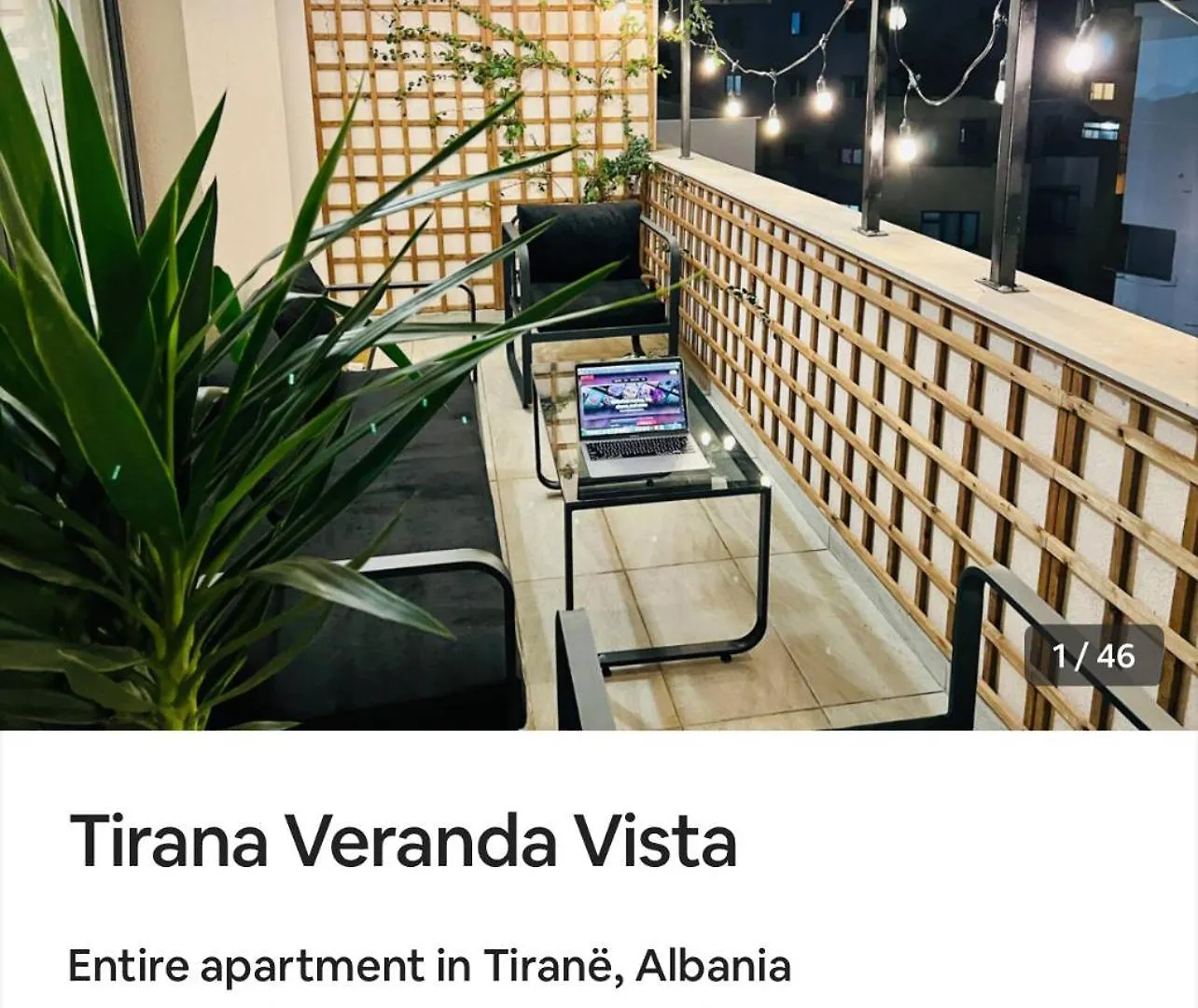 Apartment Tirana Veranda Vista - A Green Escape In City Centre